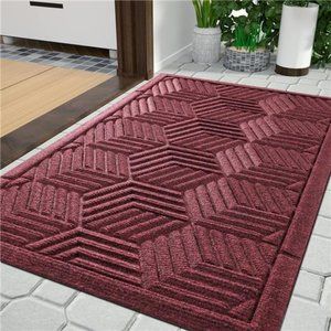 Front Entrance Door Mat, All-Season Heavy Duty Outdoor Indoor Entryway Floor Mat